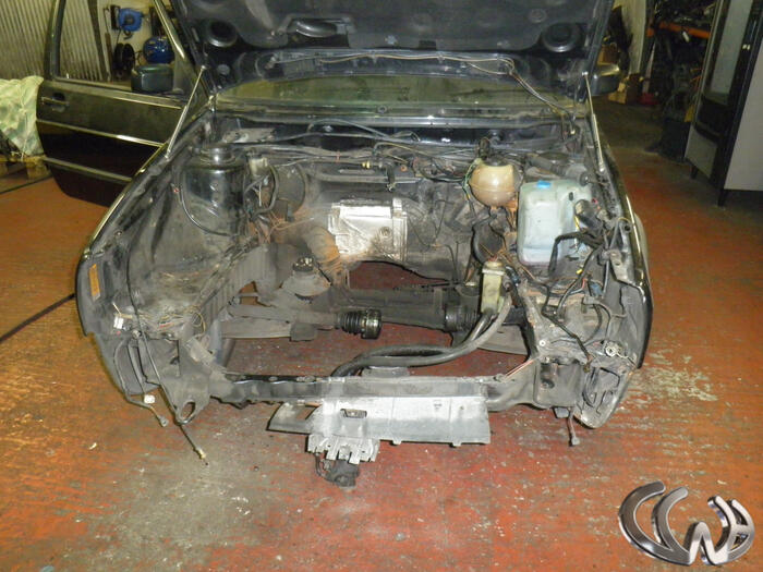 One very sad looking engine bay!